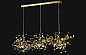 1860/209 GARDEN Crystal lux Светильник подвесной 9х8W G9 LED Золото