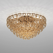 Потолочный светильник GIOGALI 80 CRYSTAL AMBER MATT BRONZE 1 E27 CE 1