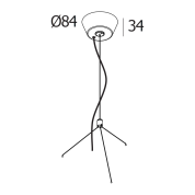 MULTINOVA 30 SUSPENSION SET 5x0,75 3m W БЕЛЫЙ - 27910 0020 W Delta light