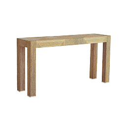 DW5002 Arteriors Palmetto консольный стол из светлого дерева с прямыми ножками