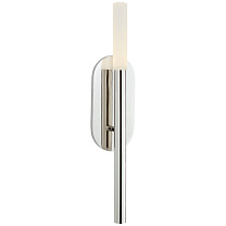 Rousseau Medium Bath Sconce полированный никель с гравированным кристаллом