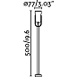 70036 SLOT-2 Black projector lamp светильник на кронштейне Faro barcelona