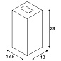234515 SLV BIG THEO WL anthracite 3000K IP44 24°/2° настенный уличный светильник — фото 14