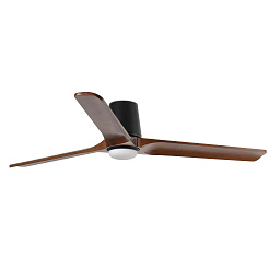 Люстра-вентилятор Faro Barcelona Heywood TUB L Ø1320, 3 лопасти, DC-мотор, LED SWT