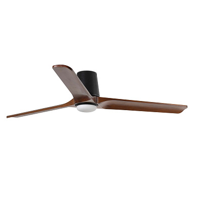 Люстра-вентилятор Faro Barcelona Heywood TUB L Ø1320, 3 лопасти, DC-мотор, LED SWT