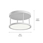 Lavi 14.5" LED Semi Flush White потолочный светильник 84319WH Kichler — фото 2
