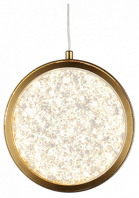 подвесной светильник круглый золотой