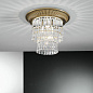 Kolarz MILORD CRYSTAL 0346.14S.4 потолочный светильник состаренная латунь ø40cm высота 36cm 1+3 лампы e27+e14 — фото 1