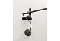 MERIDIANA/NM Aldo Bernardi Meridiana WANDLAMP ORIENT HORIZ 90°+ ROS MAT BLAC Накладное бра — фото 2