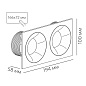 Встраиваемый светильник CITY X 22.30 W 2FW NO DIM Led Techology — фото 1