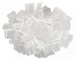 10231/530C White Loft It Clizia потолочный светильник с плафоном из складок белый