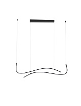 Triac Dimmable Sandy Black Aluminium & Silicone LED 27 Watt 220-240Volt 1203Lm IP20 2700-3000-4000K CCT by Dip Switch L: 104 W: 8 H: 120 cm