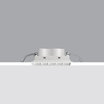 Laser Blade 5-cell recessed luminaire - LED - Neutral White - Wide Oval - longitudinal optic 12.7W 864lm - 4000K - CRI 90 - DALI-2