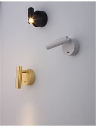 9030202 CLIP Novaluce настенный светильник LED Philips 3Вт Switch On/Off 190Lm 3000K IP20