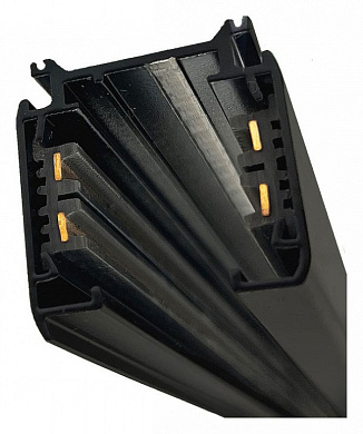 трек накладной черного цвета для трекового освещения