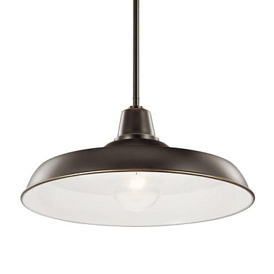 Pier 1 Light 16" Convertible Pendant Olde Bronze уличный подвесной светильник 49993OZ Kichler