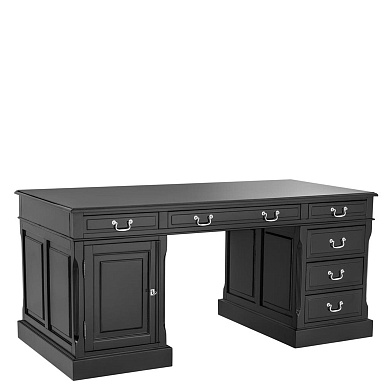 110078 Desk British black finish стол Eichholtz