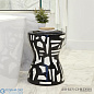 Abstract Stool-Black/White Global Views стул