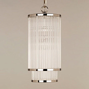 CL0207.NI.ES Thirsk Glass Rod Chandelier, Nickel, 1 Light