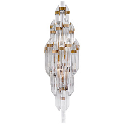 EU-SK2404 Visual Comfort Adele настенное бра с вертикальными хрустальными подвесами