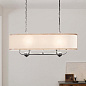 Heddle 8 Light Linear Chandelier Beech and Anvil Iron люстра 52467AVI Kichler — фото 5