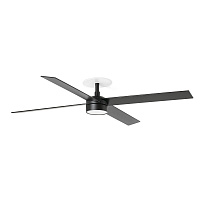 RUDDER 4 RECESSED L Black/walnut fan 20W SWT 0-10V