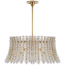 Serafina Large Drum Chandelier полированная старая латунь с кристаллом