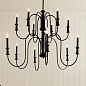 Karthe 12 Light Chandelier Black люстра 52472BK Kichler — фото 5