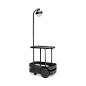 106514 Jolly Trolley Fatboy Передвижной столик с лампой чёрного цвета — фото 2
