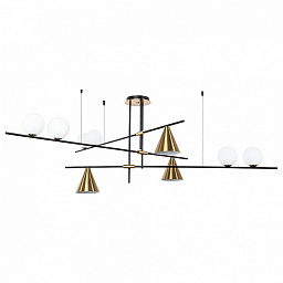 A7029PL-9BK Arte Lamp Jacob люстра на штанге с несколькими сферическими плафонами