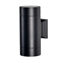 A1913AL-2BK Arte Lamp PIAUTOS фасадный настенный светильник черный с двумя плафонами IP54