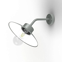Belcour N° 8; Clear glass E27 60W; Metal grey