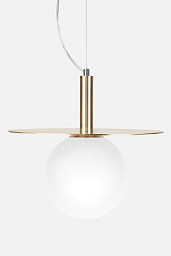 674165 Globen Lighting Art подвесной светильник с шаровым плафоном на латунной подвеске