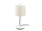 24034-05 MONTREAL WHITE TABLE LAMP BEIGE LAMPSHADE настольная лампа Faro barcelona