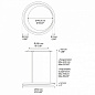 19923 2027 Lodes Tidal Adjustable 60 SP LED современная люстра с креплением матовый чёрный; матовый белый — фото 3