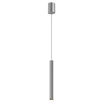 LOGIC R300 8.30 WB + BASE N Led Technology подвесной светильник сатиновое серебро + чёрный