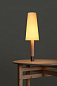 BASTB04 Santa & Cole Básica BÁSICA M2: LAMPSHADE: STITCHED BEIGE PARCHMENT. BASE: BRONZ Настольная лампа с абажуром коричневый — фото 5