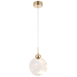 CIELO SP3W LED GOLD Crystal Lux CIELO подвесной светильник с шарообразным плафоном из стекла на золотистой арматуре