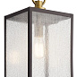 Lahden 17.25" 1 Light Outdoor Convertible Pendant/Semi Flush with Clear Seeded Glass Weathered Zinc уличный подвесной светильник 59008WZC Kichler