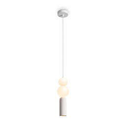 FR5530PL-L12W Freya Shapes подвесной светильник с двойным шаровым плафоном на белом основании