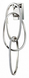 настенное бра с овальными кольцами из металла и стекла