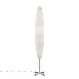 FN040003_10_D Foscarini Havana торшер цилиндрической формы с диммером и белым плафоном из алюминия