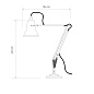 Original 1227 Mini Desk Lamp Dove Grey Anglepoise, настольная лампа — фото 4