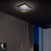 PETRA  SOSPENSIONE 25,2+13W ECRU'-NERO