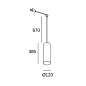 71-8495-DN-14 Leds C4 Glam 385mm for Deltatrack — фото 1