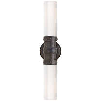 Graydon Double Bath Light бронза с белым стеклом