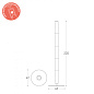 TAK115150 Lumen Center Také Plus 05 PT напольная лампа с пятью элементами и регулируемой яркостью полированный хром; матовый белый — фото 1