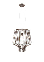 подвесной светильник прозрачный цилиндрический с металлическими элементами