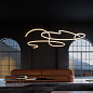 Rotaliana Squiggle H5 LED SP люстра современная матовое золото 1SQH500004ZL0 — фото 2