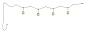 Подвесной светильник Bover Nans Catenary S / 16 / 4L уличный — фото 1